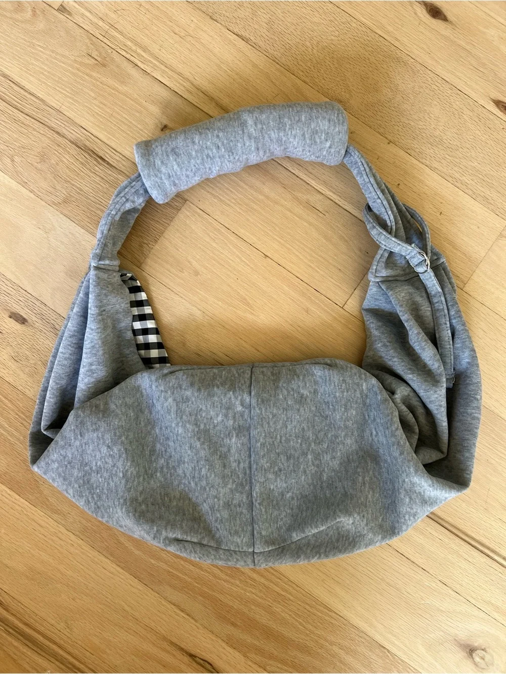 Adjustable Hands Free Pet Sling Carrier Small Dog Cat Hard Bottom Safety Clip